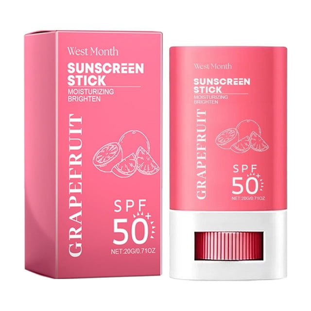Beach Sunscreen Stick 50+, protector solar para rostro y cuerpo resistente al agua, barra solar portátil para todo tipo de piel, refrescante y no grasoso, fuerte UV, tamaño de viaje