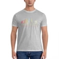 thumbnail image 1 of Camiseta esencial vintage divertida de bolos sobre césped, evolución del hombre, tops de talla grande, camisetas para hombre, camiseta extragrande, 1 of 7