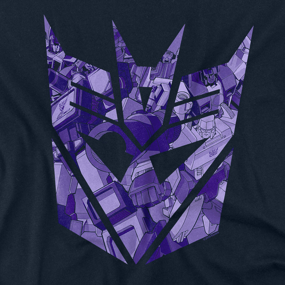 Transformers Tonal Decepticon Women's T Shirt, Navy, 2X-Large