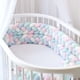 thumbnail image 1 of Almohada de cama trenzada de cuatro hebras con bolas de nudo largo tejidas, tira anticolisión para niños, 1 of 2