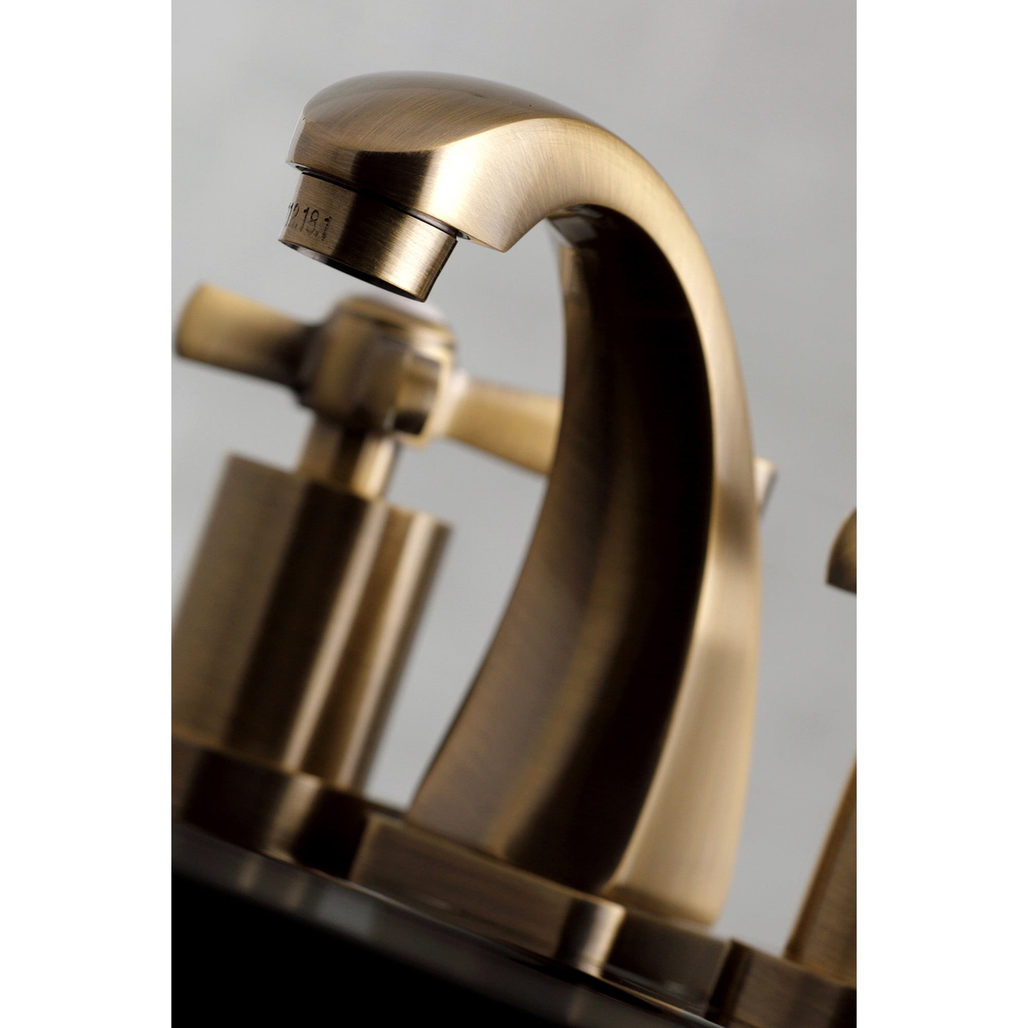 Kingston Brass KS4943ZX Millennium Widespread Bathroom Faucet with Brass Pop-Up, Antique Brass