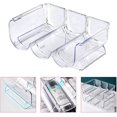 thumbnail image 4 of 1 Pieces Plastic Stackable Wine Rack Wine Bottle Rack Wine Rack Fridge Storage Bottle Wine Shelf for up to 3 Bottles in Total, Transparent, 4 of 5