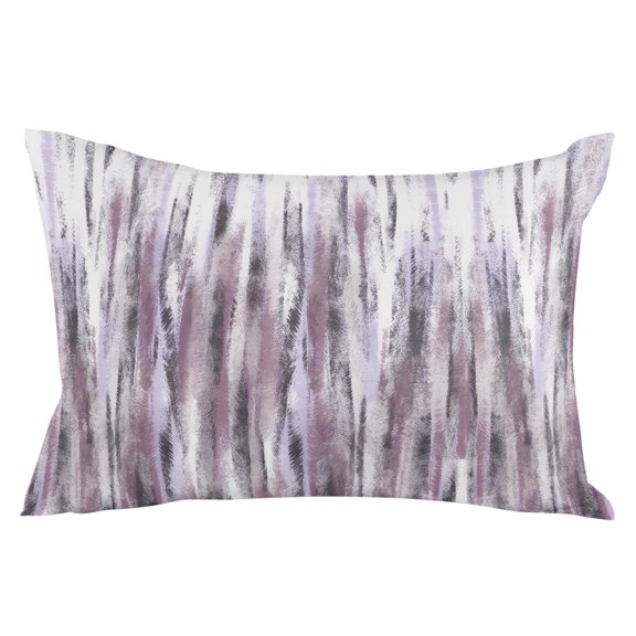 Waterproof Outdoor Throw Pillows with Inserts 12"x20", Purple Vintage Soft Decorative Pillowcases for Couch Bedroom, Striped Painting Retro Abstract Art Pillow Covers for Sofa Living Room