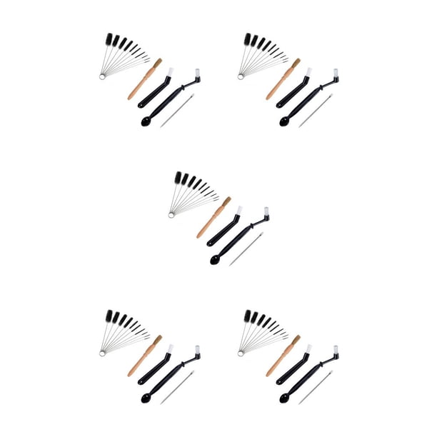 Billuyoard Kit de cepillo para máquina de café, molinillo doméstico, detalle de grietas, residuos de manchas de polvo y suciedad con mango de plástico, Type8 NO8 Billuyoard CBP308448
