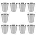 thumbnail image 1 of 10Pcs Stainless Steel Cups Stackable Drinking Cups Portable Beverage Cups Camping Beer Cups, 1 of 8