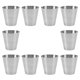 thumbnail image 1 of BRIGHTFUFU 10pcs tazas de acero inoxidable tazas de bebidas apilables tazas de bebidas portátiles tazas de cerveza para acampar, 1 of 7