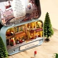 thumbnail image 4 of Qiilu DIY Miniature DollHouse Kit With LED Handmade House Kits Gift Kid Game Toy, 4 of 8