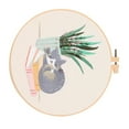 thumbnail image 2 of DIY Cat Embroidery Starter Kit with Embroidery Hoops Threads Needles Cross Stitch Kits for Beginners, 2 of 8
