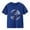 Blue, variant on Girls Summer T Shirts Baseball Love Heart Print Softball Short Sleeve Shirt Kids Comfy Crew Neck Graphic Tee Tops Plus Size