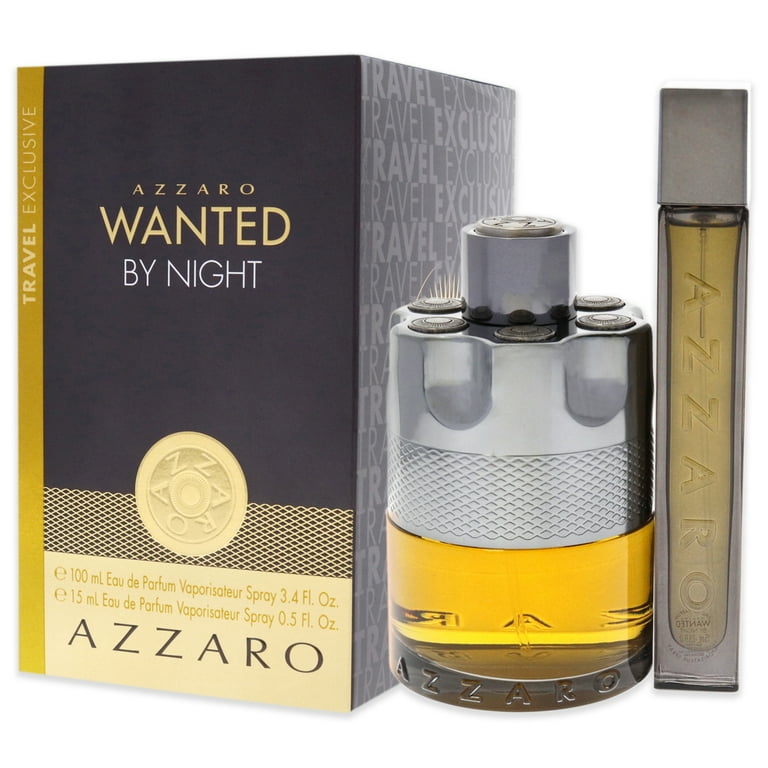 Azzaro Wanted By Night - 2 Pc Gift Set 3.4oz EDP Spray, 0.5oz EDP