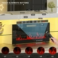 thumbnail image 5 of "GETYES 70"" Electric Fireplace TV Stand, White Finish, Adjustable Flame, Remote Control", 5 of 9