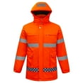 thumbnail image 3 of Mens Safety Heated Jacket Waterproof Reflective High Visibility Work Coat with Pockets Winter Warm Electric Heater, 3 of 3