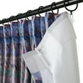 thumbnail image 4 of TWOPAGES 52"x84" Pinch Pleat Printed Velvet Curtain Soft Privacy Drape for Bedroom, 1 Panel, Berry Blue, 4 of 7