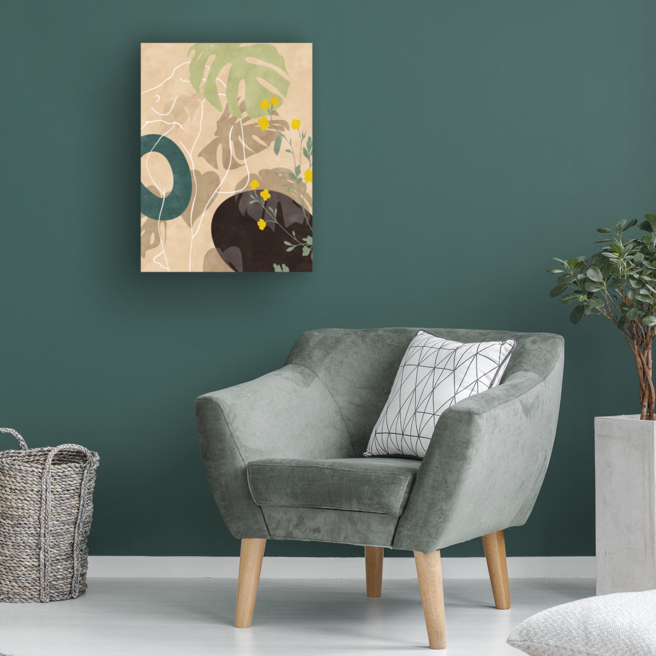 Trademark Fine Art Ana Rut Bre Leaves 25 Canvas Wall Art