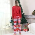thumbnail image 5 of Womens Christmas Pajamas Set Fashion Casual Loose Cute Xmas Graphic Long Sleeve Xmas Loungewear Lightweight Soft Two Piece Holiday Sleepwear Pant With Pockets Red S, 5 of 5