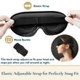 thumbnail image 6 of ComfiTime 3D Sleep Mask - 100% Blackout Eye Mask for Sleeping, Eye Covers for Men,Women,Kids, Contour Blindfold with Nose Baffle, Soft & Lightweight Sleep Eye Blinders , Latex-Free, Black, 6 of 13