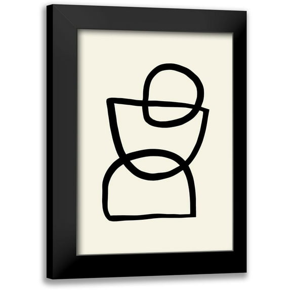 Uppsala Studio 18x24 Black Modern Framed Museum Art Print Titled - Shape 04