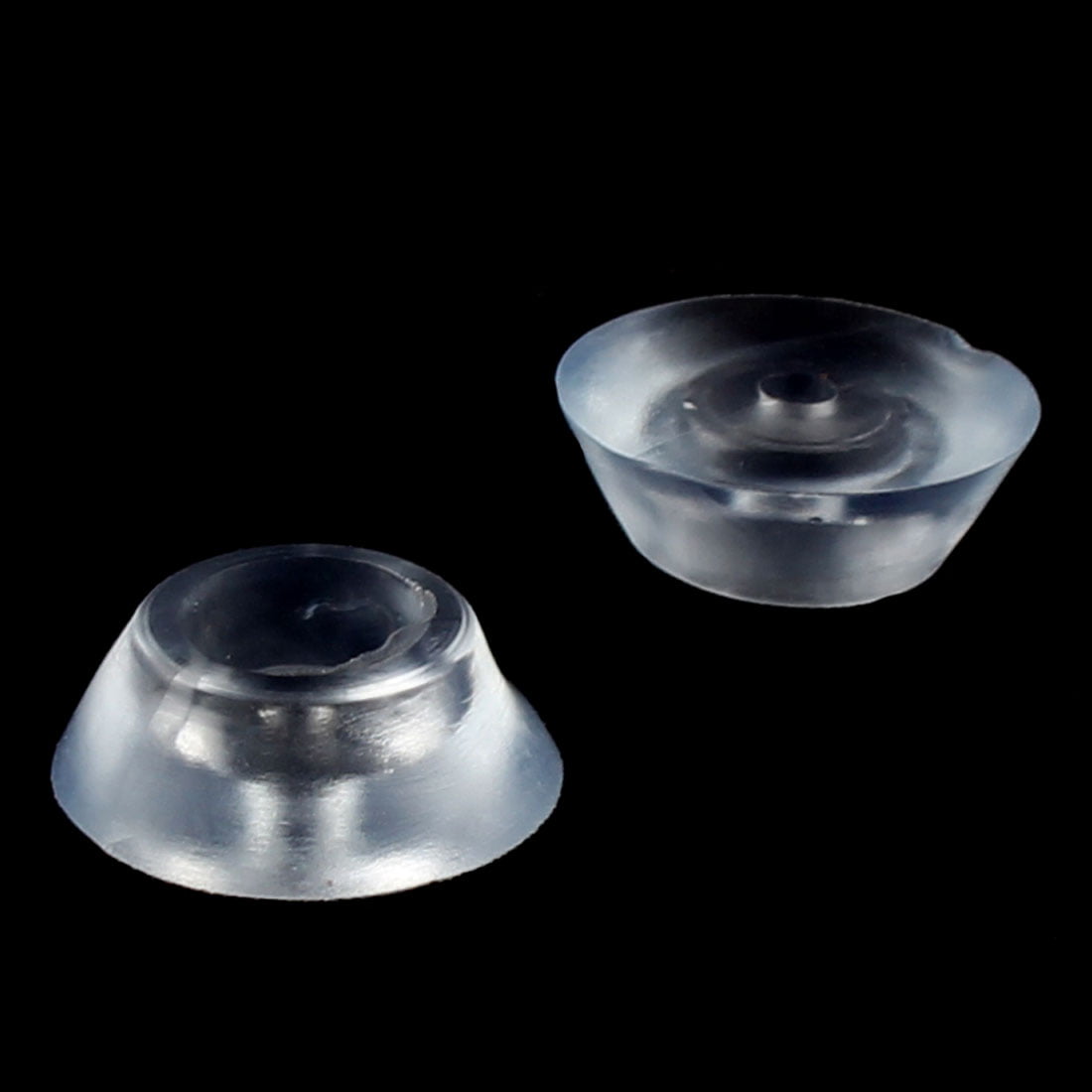 18mm Dia Round Clear Plastic Non-slip Glass Table Dash Mat Pad Cushion 100Pcs 