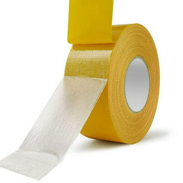 MesaSe Fabric Tape Double Sided Carpet Tape Heavy Duty for Hardwood Floors 1 Roll Filament Adhesive Tape Double Sided Rug Tape for Area Rugs on Carpet Double Sided Tape for Tile Floors 2i