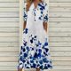 thumbnail image 1 of WILLBEST Vestidos Casuales para Mujer Cortos Vestido Informal de Verano para Mujer, con Botones, Manga Corta, Estampado Floral, Vestido de Fiesta Fluido Midi Chica, 1 of 3