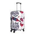thumbnail image 3 of Naloa Red Wine Glass Bottle Elastic Suitcase Protector, Travel Suitcase Protector Cover Fits 18-32in Suitcase - Large, 3 of 9