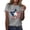 Grey-T Shirts, variant on Stars and Stripes 250th Anniversary USA Crew Neck T Shirts for Women Short Sleeve Summer Casual Lightweight Tee Tops Army Green S