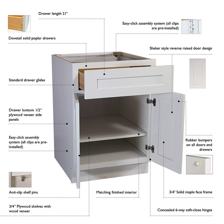 Brookings Plywood Ready to Assemble Shaker 15x34.5x24 in. 3-Drawer Base Kitchen Cabinet in Espresso Brookings Plywood Ready to Assemble Shaker 15x34.5x24 in. 3-Drawer Base Kitchen Cabinet in Espresso