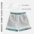thumbnail image 3 of FORMRS Boys Swim Trunks Quick Dry Mesh Lining Beach Boardshorts, Sizes XS-XL, Cartoon Beach Pattern, 3 of 7
