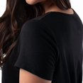 thumbnail image 4 of Fruit of the Loom Women's Super Soft and Breathable Sleep Shirt, Black, XL, 4 of 6