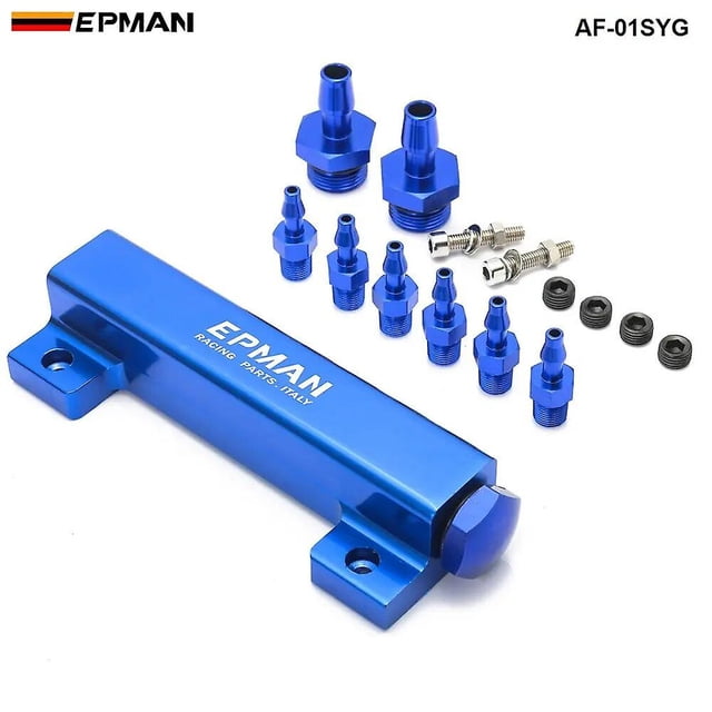 6 Ports 1/8 NPT Aluminum Turbo Wastegate Boost Intake Manifold Vacuum Kit for Nissan Fits: More than One AF-01SYG~2659