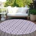 thumbnail image 6 of Addison Rugs Chantille Indoor/Outdoor Transitional Swirls Purple Washable Round Rug, 8' x 8', 6 of 6
