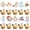 Multi, variant on 36Pcs Wonderland Cupcake Toppers Tea Party Cake Decorations Butterfly Flower Bowl Key Clock Eat Me Cupcake Picks for Baby Shower Birthday Kids Birthday Party Decorations