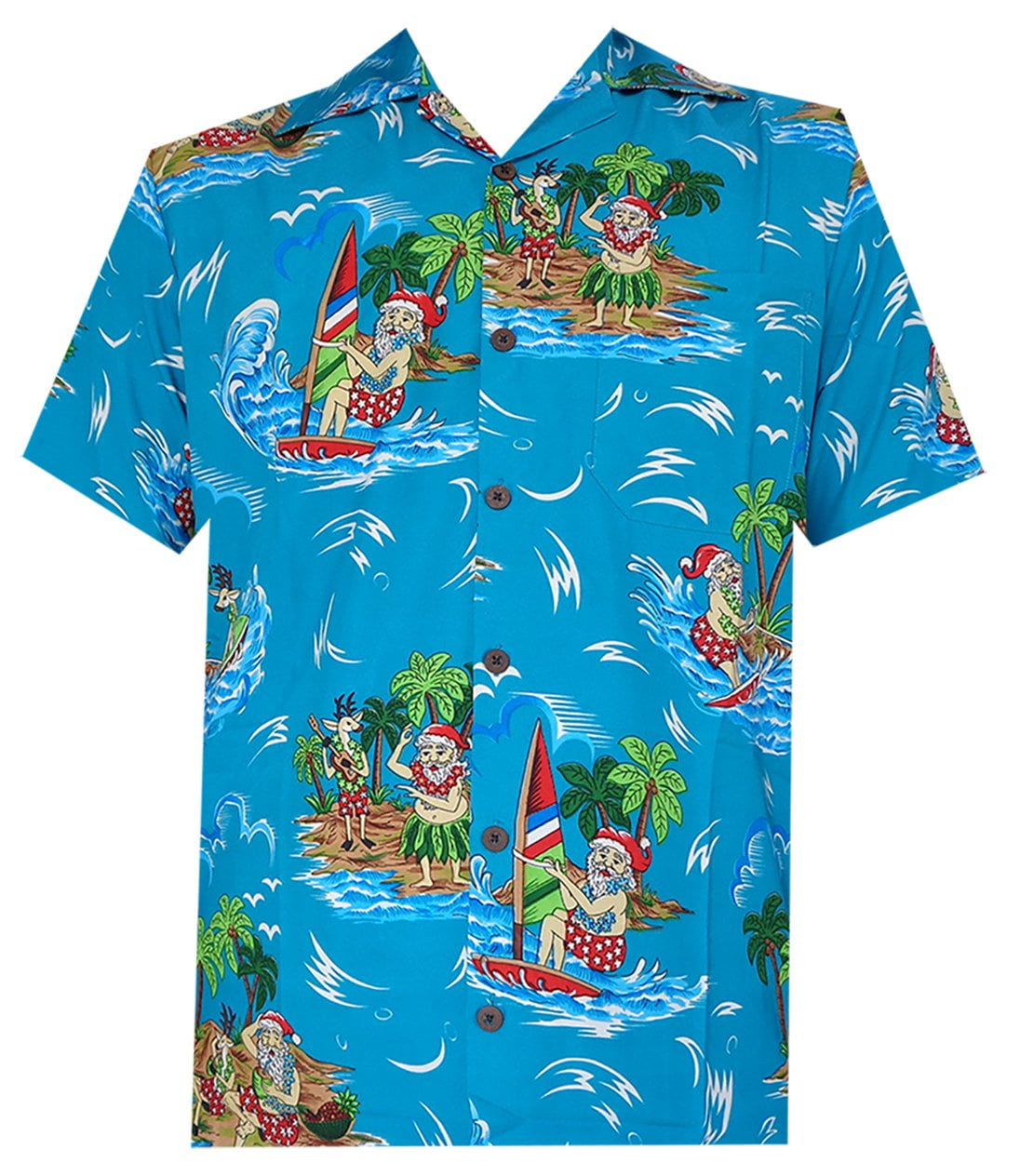 Hawaiian Santa Shirts Funny Santa Summer Beach Vacation Shirts Holiday Vacation Tshirt Christmas In July Shirts Summer Santa Claus Shirt