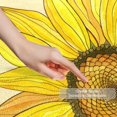thumbnail image 3 of Sunflower Small Area Rug, Non-Slip Door Mat Indoor Floor Mat, Washable Kitchen Rug Entrance Door Mat for Bedroom Living Room, 3 of 7