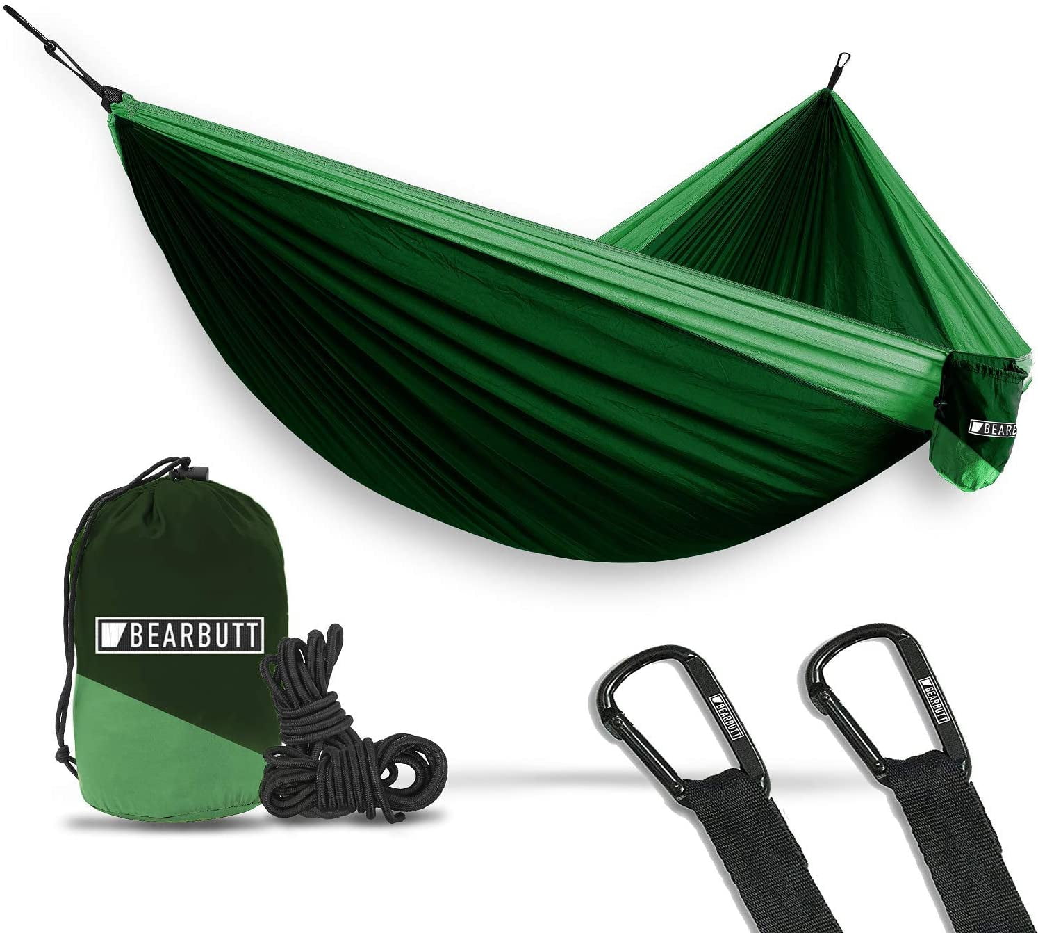 Tree & Hiking Gear Double hammock Camping Hammock for Outdoors Hammock that Holds 500lbs Portable hammock 2 Person Hammock for Travel Backpacking & Camping Gear outdoors Bear Butt Hammocks