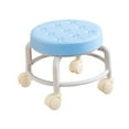 thumbnail image 5 of Roller Stool Low Height Rolling Stool Universal Swivel Casters Heavy Duty Round Pedicure Stool Movable Mini Stool Library Office Barber, 5 of 9