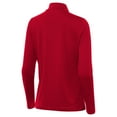 thumbnail image 3 of Women's Antigua  Scarlet Rutgers Scarlet Knights Reprocess Quarter-Zip Top, 3 of 3