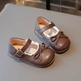 thumbnail image 3 of Zapatos Lindos Quitarlos Alfombra de Puerta Lindo Bowknot Plana Suave de Tacón Bajo de Moda Encaje Vintage Cabeza Redonda Cuero Zapato Encajes, 3 of 6