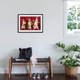 thumbnail image 3 of Art.com Three Rabbits Carrying Vegetables Art Print, Black Frame Wall Art, 29" x 21", 3 of 5