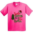 thumbnail image 3 of Inktastic Santa is Promoting Me to Big Brother Green Plaid Tree Youth T-Shirt, 3 of 5