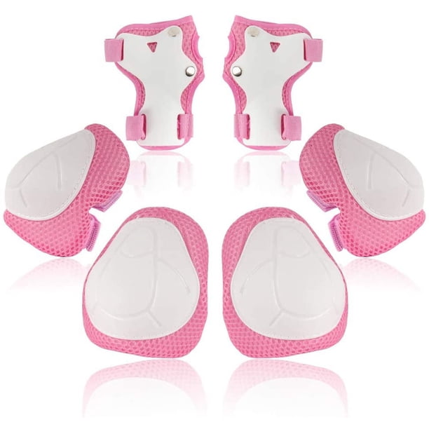Rodilleras para niños Juego de rodilleras y coderas para niños pequeños con muñequeras 3 en 1, juego de equipo de protección para niños para patinar, andar en bicicleta, andar en bicicleta, patinar,