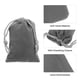 thumbnail image 4 of Uxcell 20 piezas Bolsas de Terciopelo con Cuerdas 2 x 2.8 Pulgadas Bolsas de Regalo para Joyería para Empaque de Joyería, Gris, 4 of 7