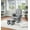 Gray Finish with Oyster Cushions, variant on Suite Bebe Mason Glider & Ottoman, Espresso Finish with Beige Cushions