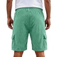 thumbnail image 4 of Men's Corduroy Shorts Casual Elastic Waist Drawstring Lightweight Summer Beach Shorts, 4 of 7