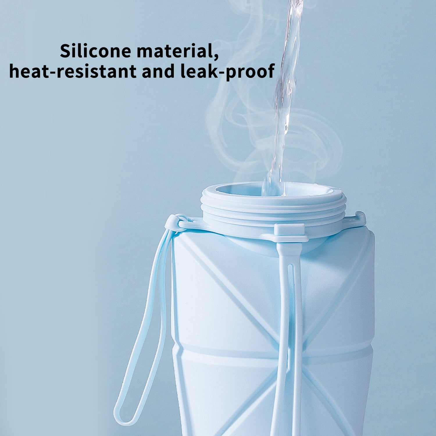 Collapsible Water Bottle 800ml– Ultralight, Leak-Proof, BPA-Free, Filter Compatible Travel & Hiking Flask