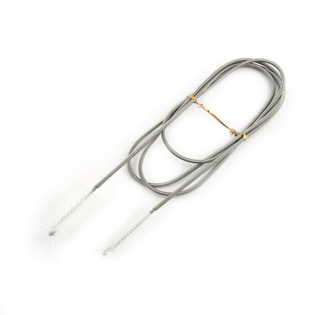 

Flexible Cleaning Ended Brush Double Tube Spring Clean Brush Pipe Clean Tool(Transparent)