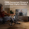 thumbnail image 3 of Sunny Health & Fitness Magnetic Rowing Machine with Extended Slide Rail, Full-Body Workout, Low-Impact, Innovative Full Motion or Premium Water Motion and Optional Exclusive Free SunnyFit App, 3 of 6