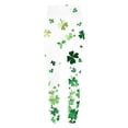 thumbnail image 4 of lcziwo Lightning Prime Today, St Patricks Day Leggings for Women High Waisted Tummy Control Workout Leggings Novelty Shamrock Leaves Print Irish Green Soft Yoga Pants Multicolor L, 4 of 7