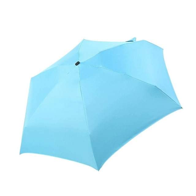 TIELUTT Compact Mini Flat Five Fold Featherlight Portable Pocket Sized Sun Blocking Travel Rain Umbrella Stand Outdoor Base Kids Rain Umbrella Sparkly Umbrella Work Umbrella Heavy Duty Leopard Print