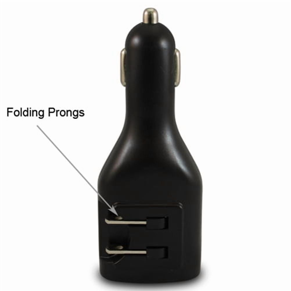 Car Home Charger w USB-C Cable for Samsung Galaxy A73 5G,A53 5G,A33 5G,A13 5G,A03s Phones - 2-Port USB 2-in-1 Power Adapter, Retractable Type-C Charger Power